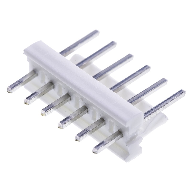 2000 pcs - TE Connectivity MTA-100 Series Straight Through Hole Pin Header, 6 Contact(s), 2.54mm Pitch, 1 Row(s), Unshrouded