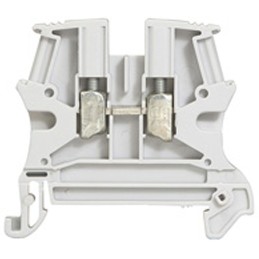 5 pcs - Legrand Viking 3 Series Grey DIN Rail Terminal Block, Single-Level, Screw Termination