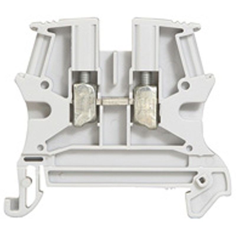 5 pcs - Legrand Viking 3 Series Grey DIN Rail Terminal Block, Single-Level, Screw Termination