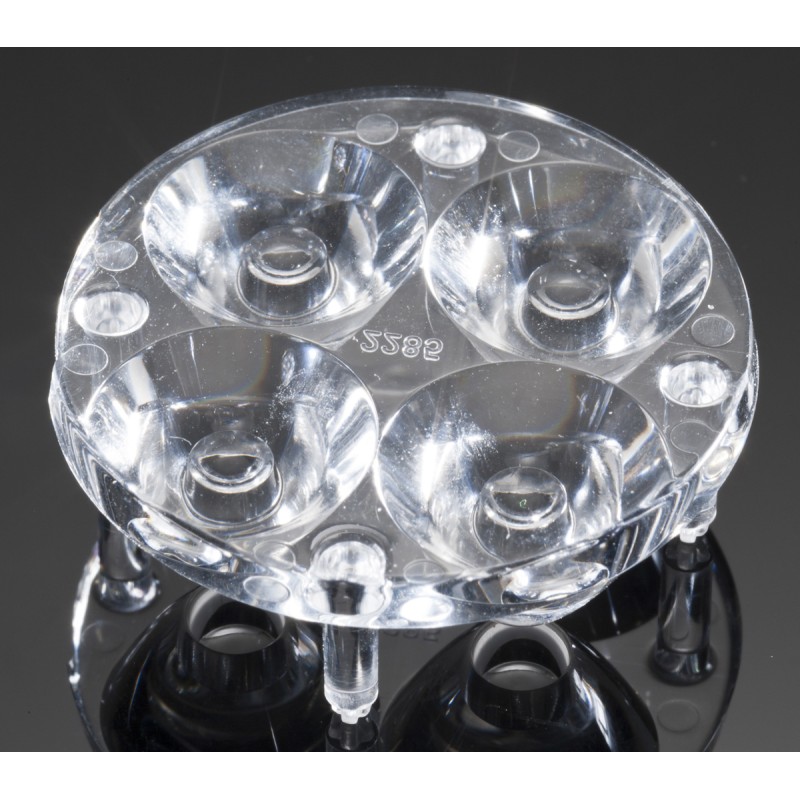 2 pcs - Ledil C12285_ANGIE-S, Angie Series 4-Way LED Lens, 15 ° Spot Beam