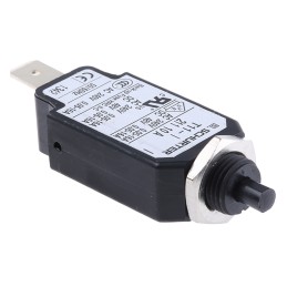 1 pcs - Schurter Thermal Circuit Breaker - T11 Single Pole 240V ac Voltage Rating, 10A Current Rating