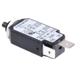1 pcs - Schurter Thermal Circuit Breaker - T11 Single Pole 240V ac Voltage Rating, 10A Current Rating