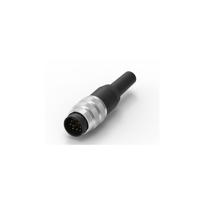 1 pcs - RS PRO 12 Pole Din, 3A, 60 V IP40, Screw Lock, Male, Cable Mount