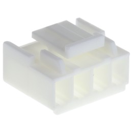 2000 pcs - TE Connectivity, Economy Power Male PCB Connector Housing, 3.96mm Pitch, 4 Way, 1 Row