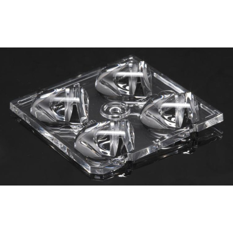 2 pcs - Ledil C14116_STRADA-2X2-PX, Strada-Module Series 4-Way LED Lens, Square Beam