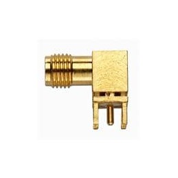 1 pcs : 72971 - RF Connectors / Coaxial Connectors SMA JACK R/A PCB RECEPTACLE