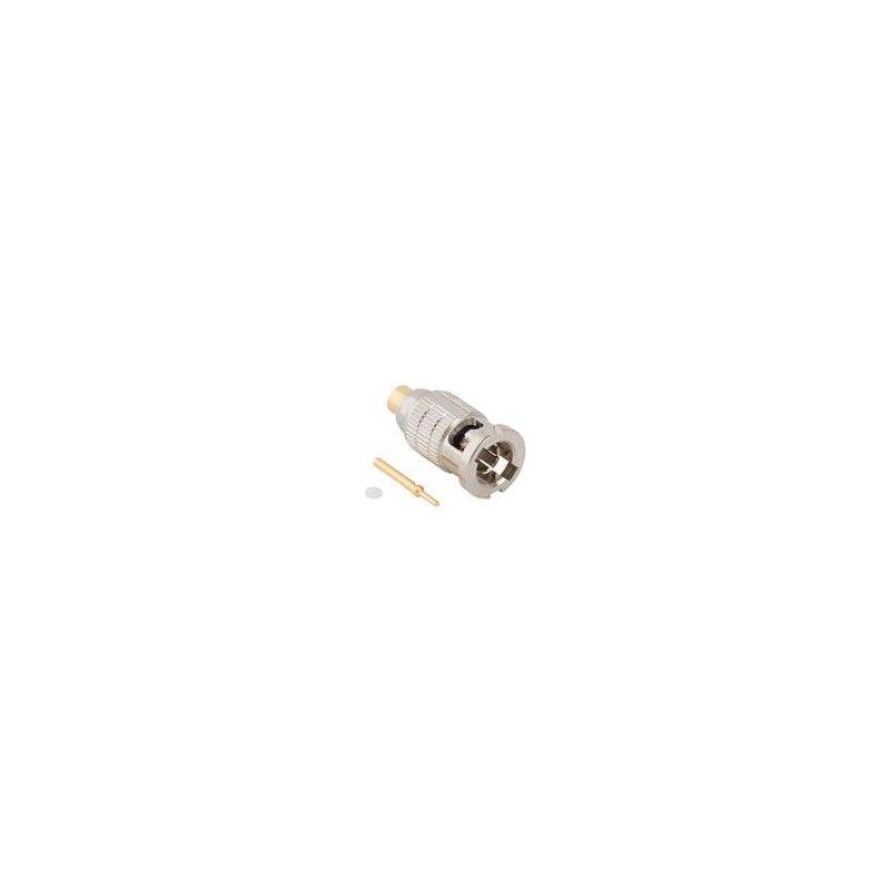 1 pcs : 034-5026 - RF Connectors / Coaxial Connectors HD-BNC Male Straight .086 Cable 50 Ohm