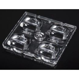 2 pcs - Ledil C13301_STRADA-2X2-T3, Strada-Module Series 4-Way LED Lens, Square Beam