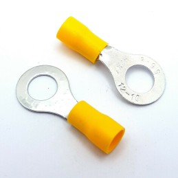 10 x 323989 Ring Tongue Terminal, M4, 8, 20 AWG, 0.518 mm², PIDG, Natural