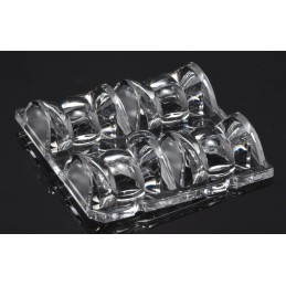 2 pcs - Ledil C13749_HB-2X2-O, High Bay Series 4-Way LED Lens, Square Beam