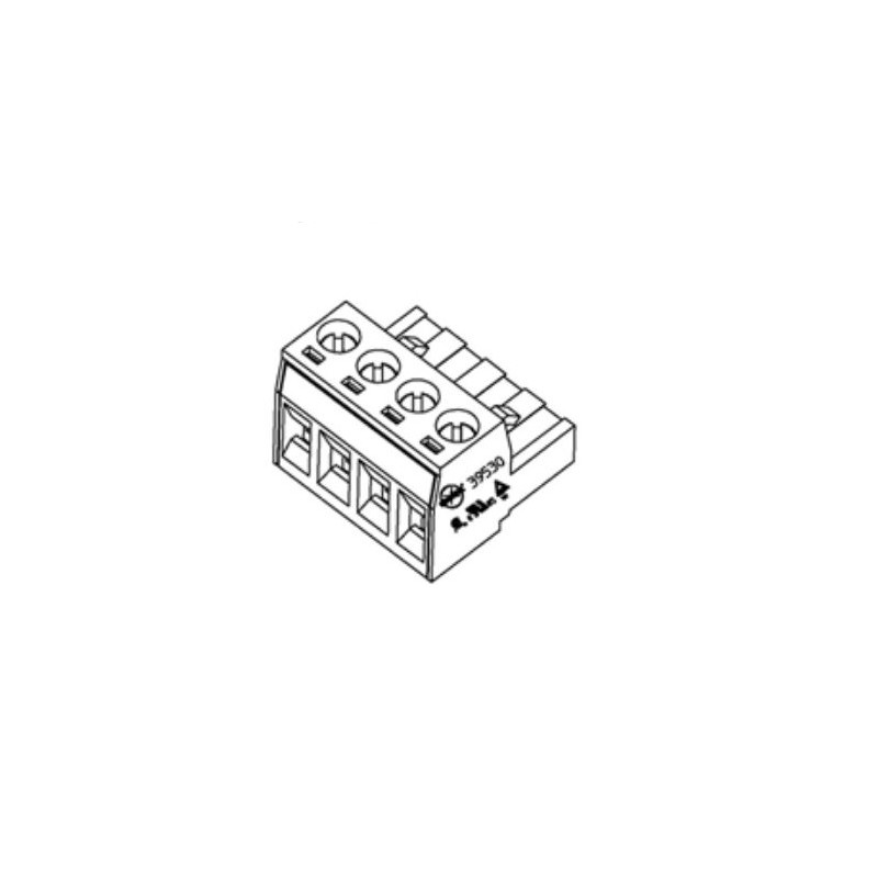 2160 pcs - Molex 39530 Series Horizontal Housing Plug, 2 Contact(s), 5.08mm Pitch, 1 Row(s)