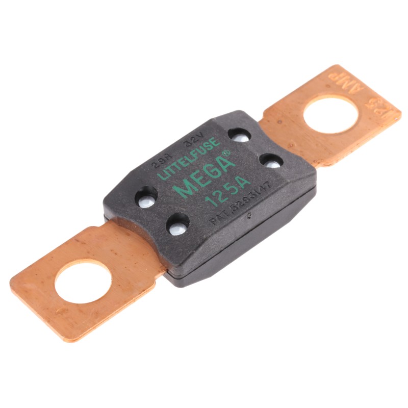 1 pcs - Littelfuse 125A Green Bolt Down Car Fuse, 32V dc