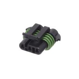 1 pcs : 12131792 - Automotive Connectors CONN 3 F M/P 150 BLACK, SEALED