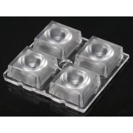 2 pcs - Ledil C14607_HB-2X2-M, High Bay Series 4-Way LED Lens, Square Beam