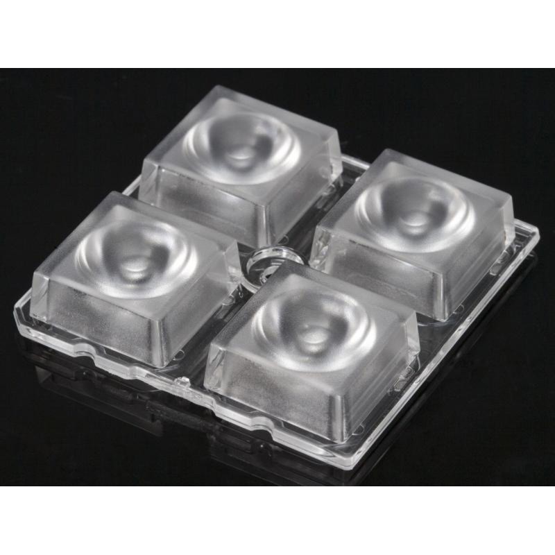2 pcs - Ledil C14607_HB-2X2-M, High Bay Series 4-Way LED Lens, Square Beam