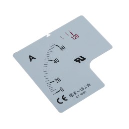 1 pcs - RS PRO 60A Meter Scale For Use With 72 x 72 Analogue Panel Ammeter