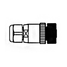 25 pcs - Molex Circular Connector, 4 Contacts, Cable Mount, M12 Connector, Socket, Female, IP67, Micro-Change Series