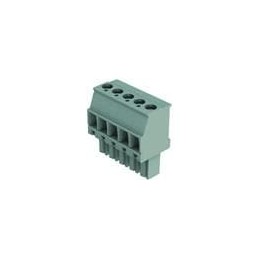 1 pcs : 14310415401000 - Pluggable Terminal Blocks har-flexicon, 4pin female, vertical, w/ screw termination - 30-14AWG, 10Amps,