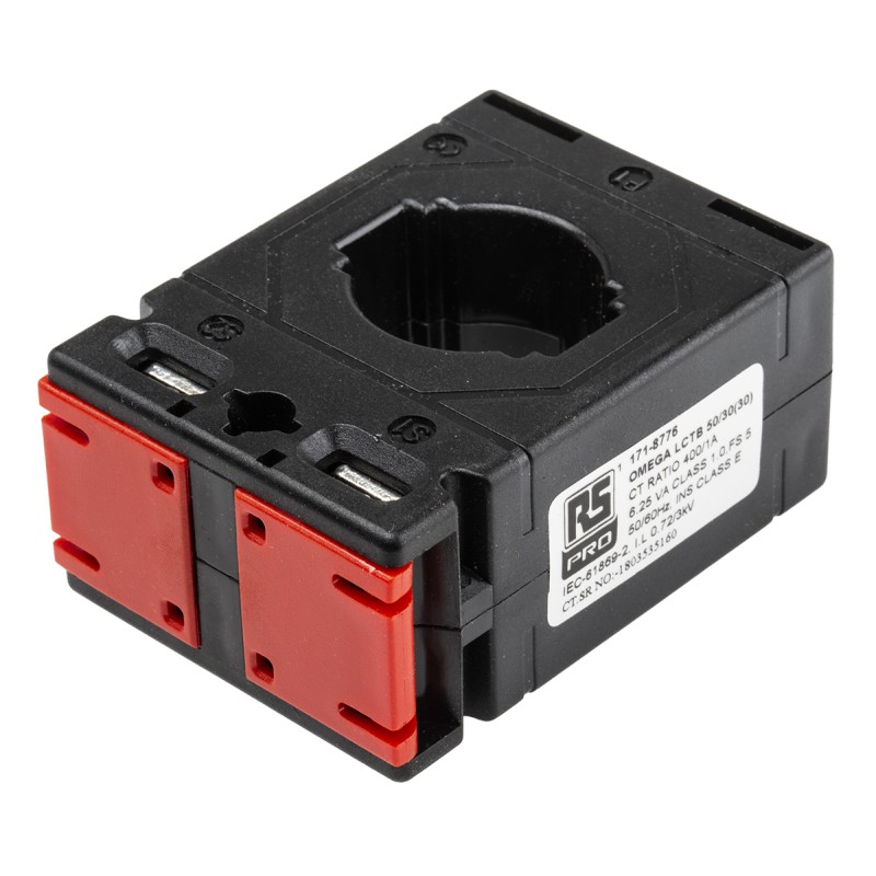 1 pcs - RS PRO Current Transformer, 400:1, 30 x 10mm Bore