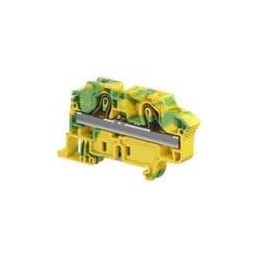 1 pcs : ZK10-PE - DIN Rail Terminal Blocks Pow SNK PI-Spring