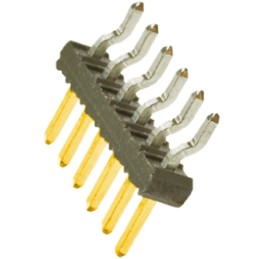 5 pcs - Amphenol Communications Solutions Minitek Series Right Angle Surface Mount Pin Header, 4 Contact(s), 2.0mm Pitch, 1