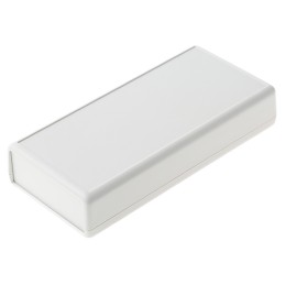 1 pcs - Hammond 1593 Series Grey ABS Handheld Enclosure, Integral Battery Compartment, IP54, 140 x 66 x 28mm