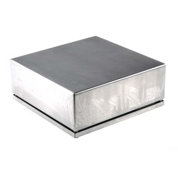 1 pcs - RS PRO Unpainted Stainless Steel Terminal Box, IP66, 200 x 200 x 80mm