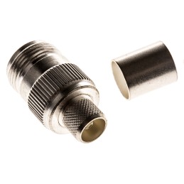 25 pcs - TE Connectivity, jack Cable Mount N Connector, 50Ω, Crimp Termination, Straight Body