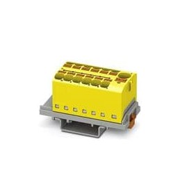 1 pcs : 3273620 - DIN Rail Terminal Blocks PTFIX 10/12X4-NS35 YE