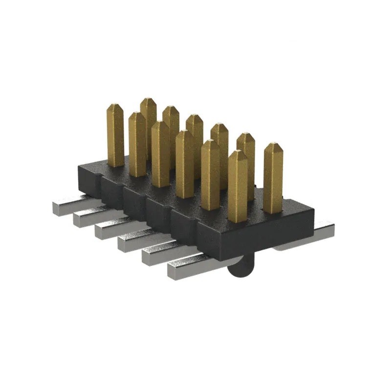 5 pcs - Samtec FTS Series Vertical Pin Header, 12 Contact(s), 1.27mm Pitch, 2 Row(s)