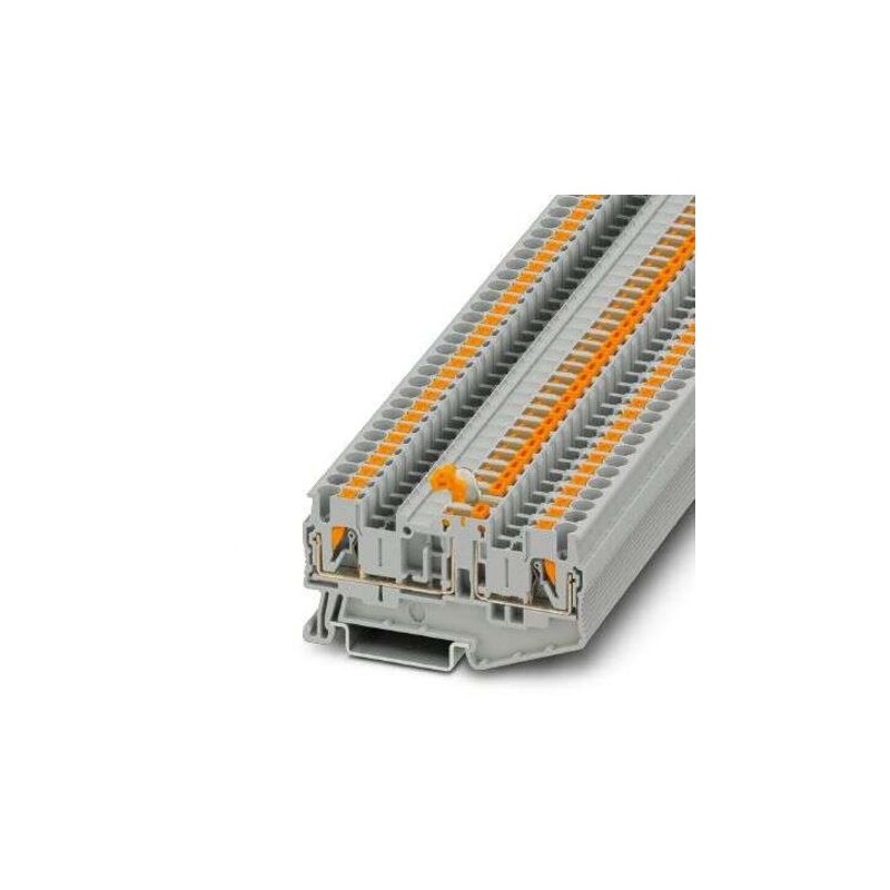 50 pcs - Phoenix Contact PT 2 Series Grey Component Terminal Block, 4mm², Push In Termination