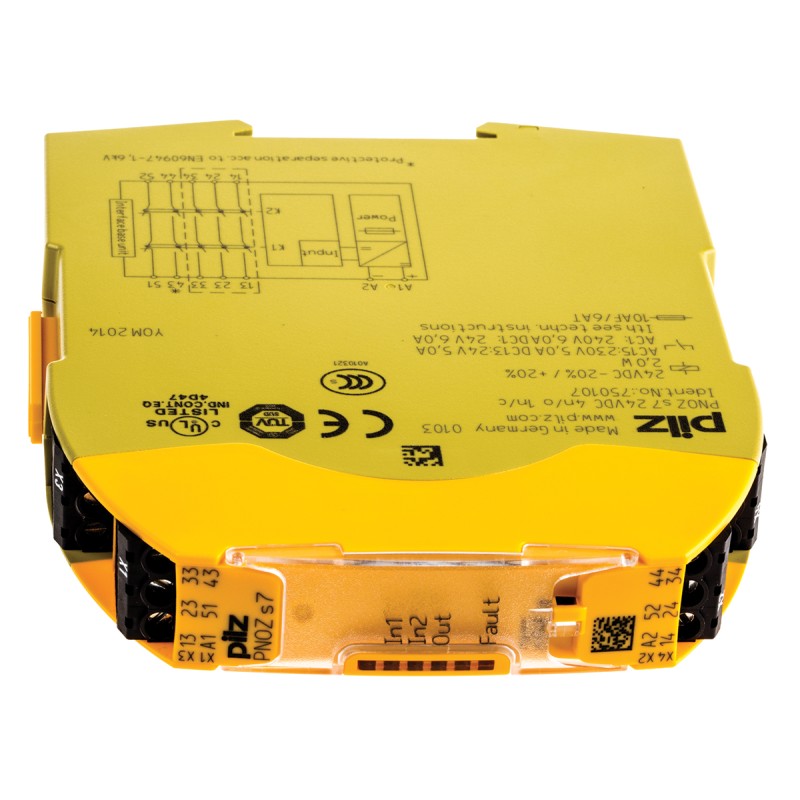 1 pcs - Pilz PNOZsigma Series Output Module, 0 Inputs, 5 Outputs, 24 V dc, 4NO/1NC