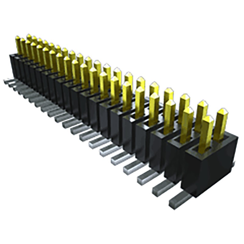 5 pcs - Samtec FTSH Series Straight Through Hole Pin Header, 16 Contact(s), 1.27mm Pitch, 2 Row(s), Unshrouded