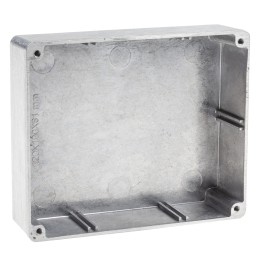 1 pcs - RS PRO Silver Die Cast Aluminium Enclosure, Silver Lid, 119.9 x 100 x 35.7mm