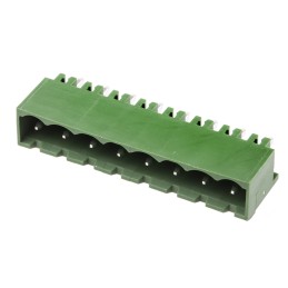 5 pcs - RS PRO 5.08mm Pitch 8 Way Pluggable Terminal Block, Header, Through Hole, Solder Termination