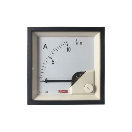 1 pcs - RS PRO Analogue Panel Ammeter 20 (Input)A AC, 68mm x 68mm, 1 % Moving Iron