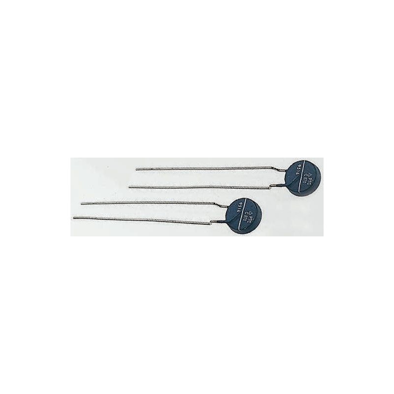 10 pcs - EPCOS Thermistor, 9.4Ω Resistance, PTC Type, 9 x 3.5 x 12.5mm