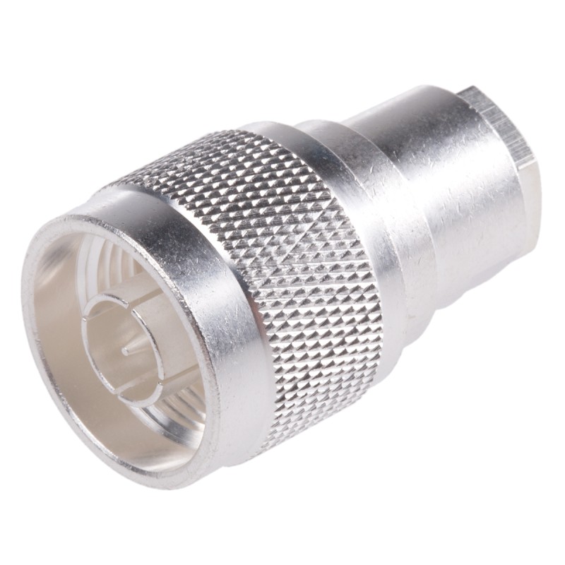 25 pcs - TE Connectivity, Plug Cable Mount N Connector, 50Ω, Solder Termination, Straight Body