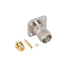 1 pcs : 122389 - RF Connectors / Coaxial Connectors TNC PANEL JACK .085 SEMI RIGID