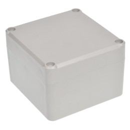 1 pcs - RS PRO Grey ABS Enclosure, IP67, IK09, Grey Lid, 81.95 x 79.95 x 55mm