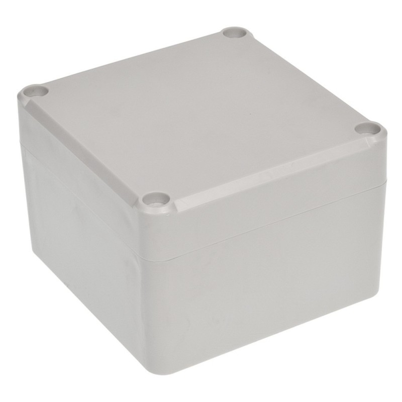 1 pcs - RS PRO Grey ABS Enclosure, IP67, IK09, Grey Lid, 81.95 x 79.95 x 55mm