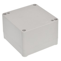 1 pcs - RS PRO Grey ABS Enclosure, IP67, IK09, Grey Lid, 81.95 x 79.95 x 55mm