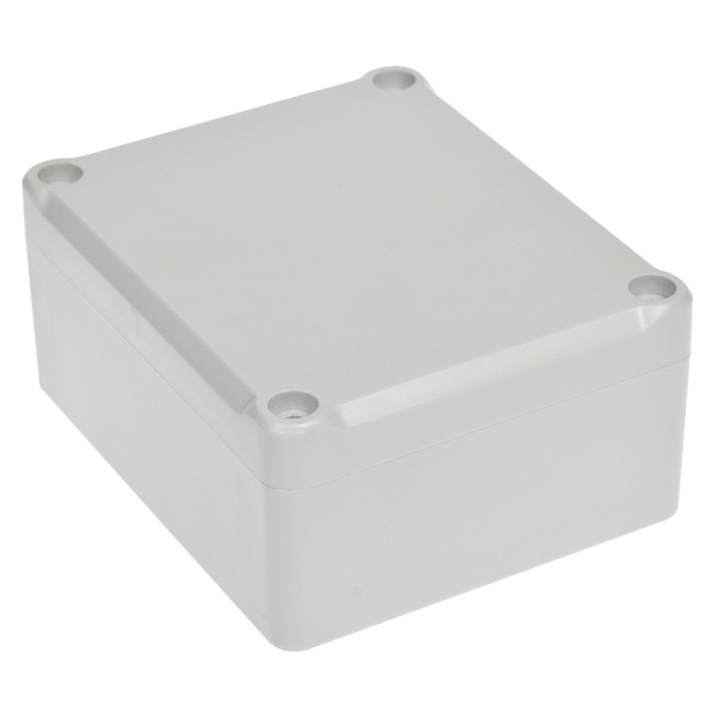 1 pcs - RS PRO Grey ABS Enclosure, IP67, IK09, Grey Lid, 89.35 x 74.5 x 41mm