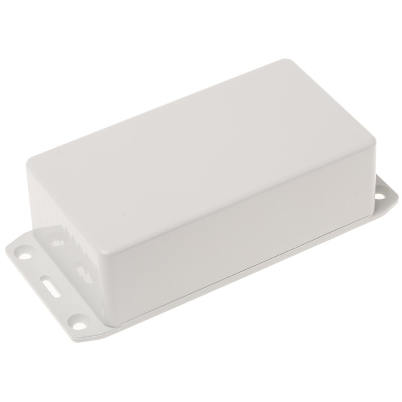 1 pcs - Hammond 1591 Series Grey Flame Retardant ABS Enclosure, IP54, Flanged, Grey Lid, 120 x 65 x 36mm