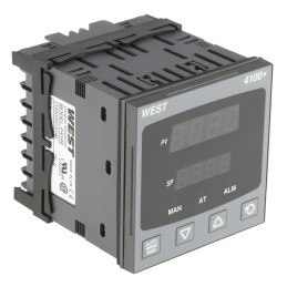 1 pcs - West Instruments P4100 PID Temperature Controller, 96 x 96 (1/4 DIN)mm, 1 Output Relay, 100 - 240 V ac Supply Voltage