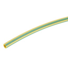 10 pcs - HellermannTyton Heat Shrink Tubing, Green 1.5mm Sleeve Dia. x 200mm Length 3:1 Ratio, HIS-3 BAG Series