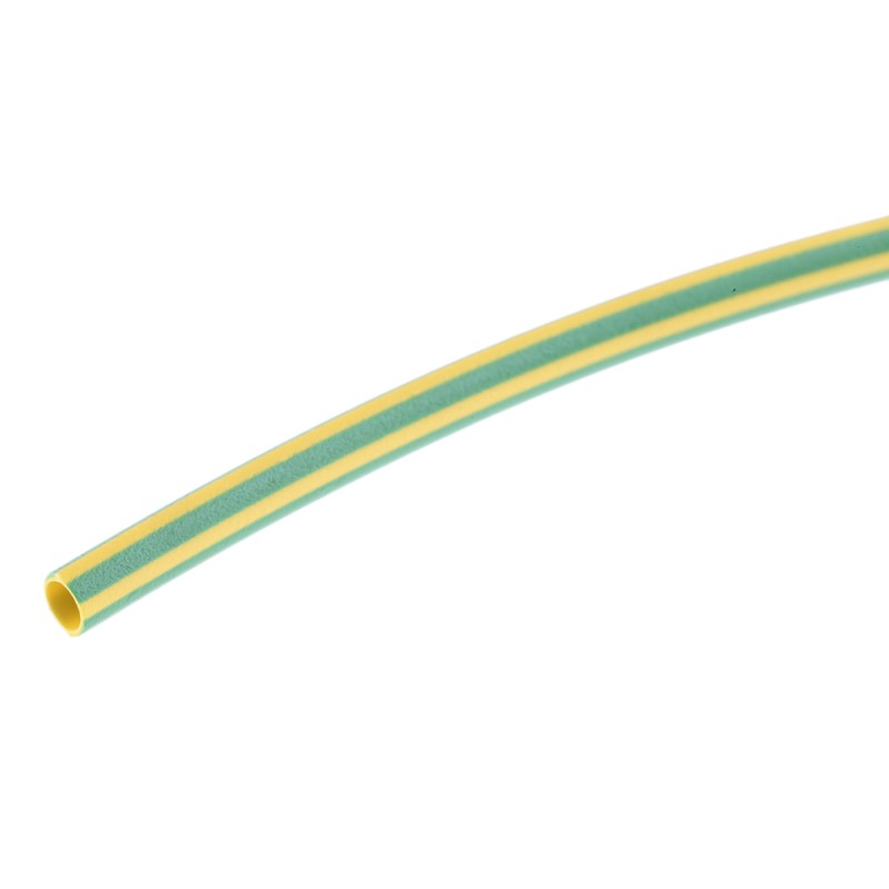 10 pcs - HellermannTyton Heat Shrink Tubing, Green 1.5mm Sleeve Dia. x 200mm Length 3:1 Ratio, HIS-3 BAG Series