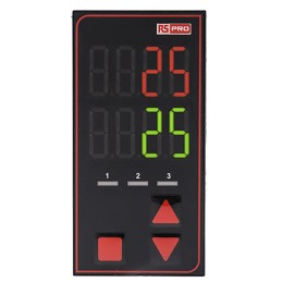 1 pcs - RS PRO Panel Mount PID Temperature Controller, 96 x 48mm, 3 Output Relay, 24 V ac/dc Supply Voltage