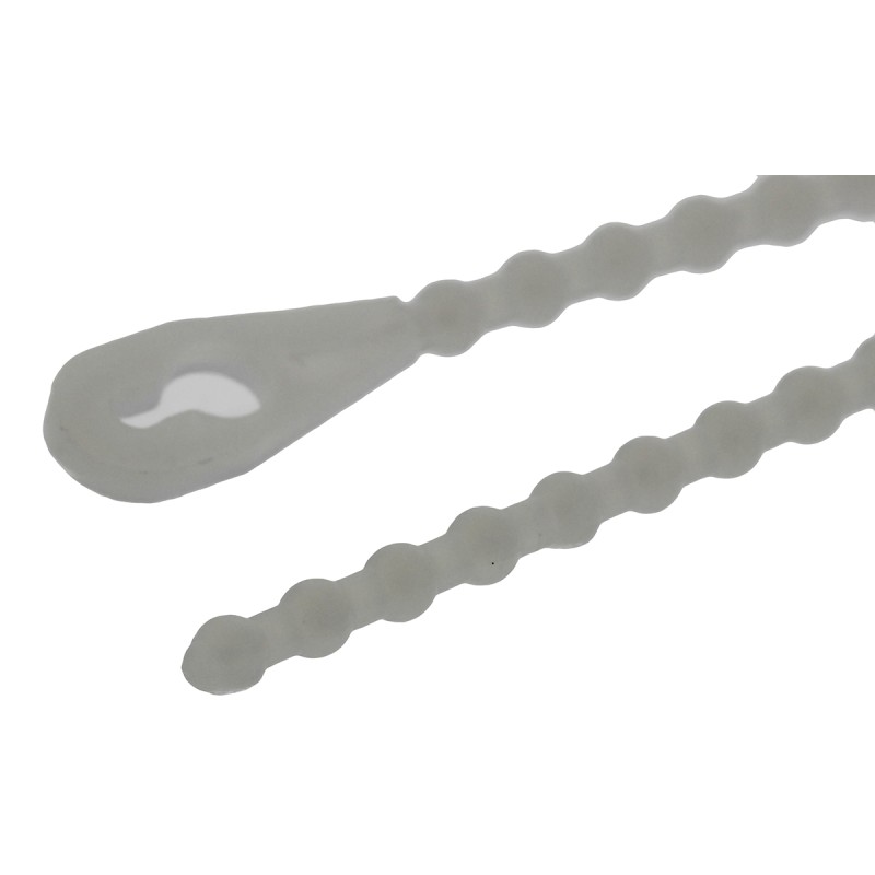 100 pcs - Essentra Cable Tie, Releasable, 101.6mm x 1.5 mm, Natural Nylon, Pk-100