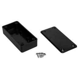 1 pcs - RS PRO Black ABS Enclosure, IP54, IK06, 95 x 45 x 23mm